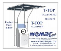 T TOP - da euro 300 -MOMAR SPORT - T TOP ALLUMINIO - barca - boat -boote -boote